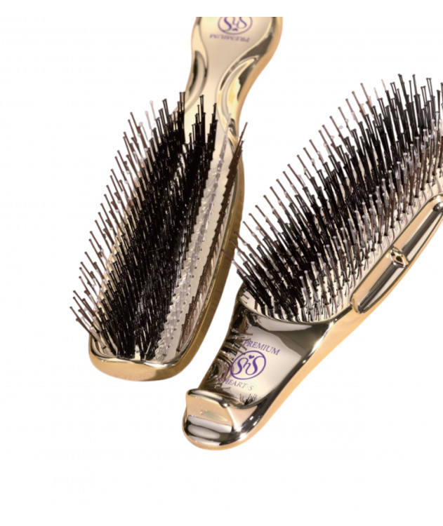 S-Heart-S Scalp Brush World Premium Short Gold