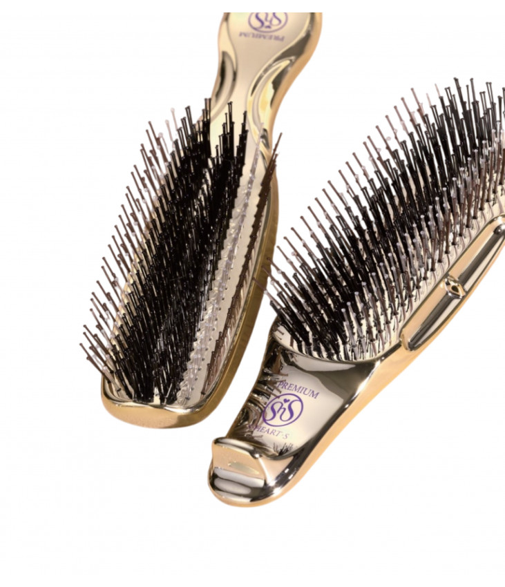 S-Heart-S Scalp Brush World Premium Short Gold