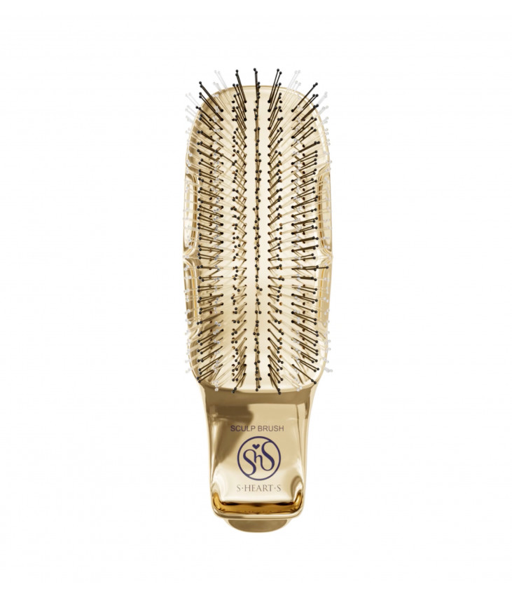 S-Heart-S Scalp Brush World Premium Short Gold