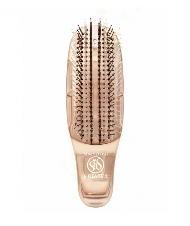 S-Heart-S Scalp Brush World Short Pink Gold