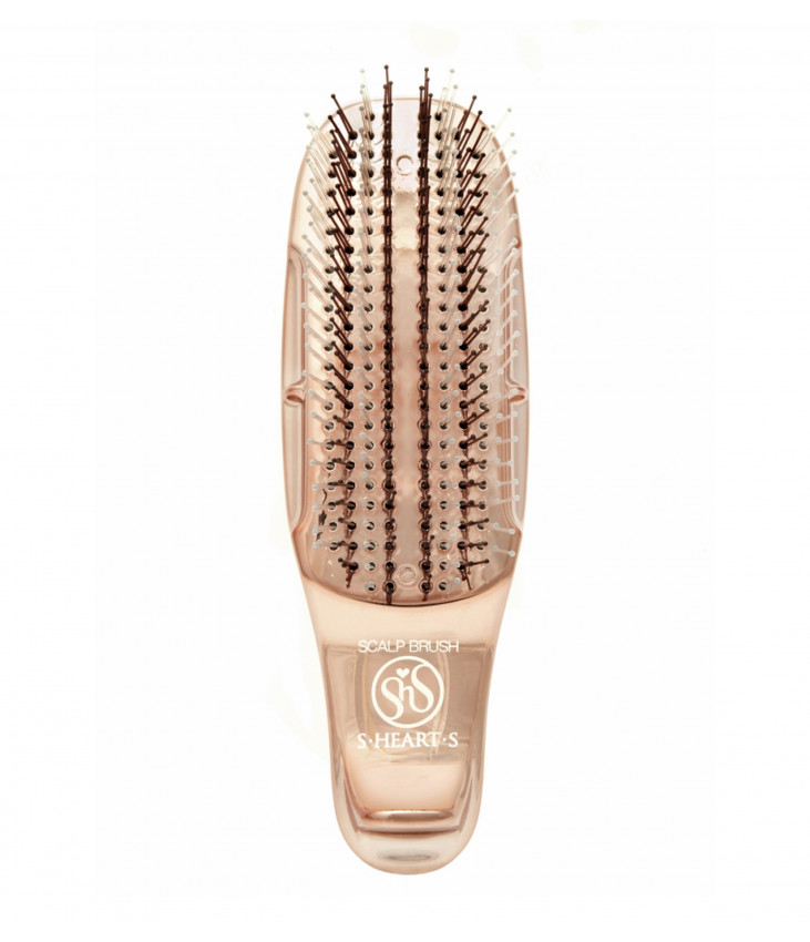 S-Heart-S Scalp Brush World Short Pink Gold